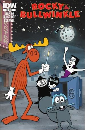 Rocky and Bullwinkle issue 2 Roger Langridge Cover