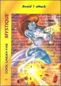 Marvel OverPower (Base Set) card nn151 Mystique: Cool Under Fire