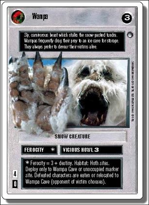 Star Wars: Hoth Revised (Base Set) card 12 Wampa