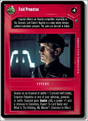 Star Wars: Dagobah Limited (Base Set) card 29 Field Promotion