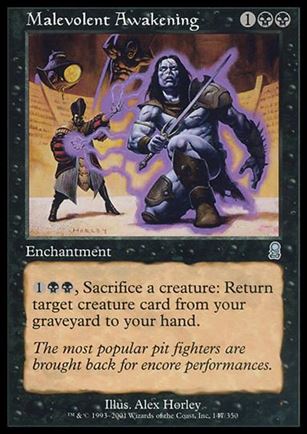 Magic the Gathering: Odyssey (Base Set) card 147 Malevolent Awakening