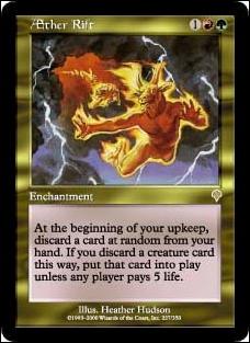 Magic the Gathering: Invasion (Base Set) card 227 Aether Rift