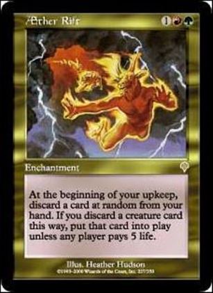 Magic the Gathering: Invasion (Base Set) card 227 Aether Rift