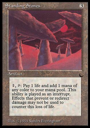 Magic the Gathering: The Dark (Base Set) card 110 Standing Stones
