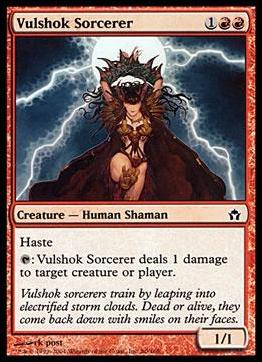 Magic the Gathering: Fifth Dawn (Base Set) card 80 Vulshok Sorcerer