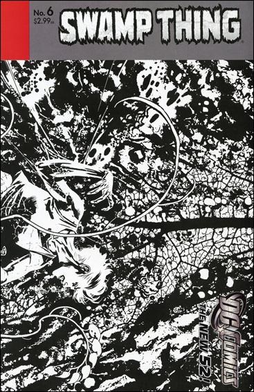 Swamp Thing (2011) issue 6-B Yanick Paquette 1:25 Black and White Cover
