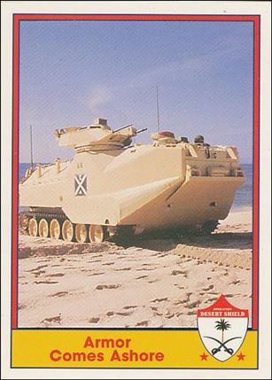 Operation Desert Shield (Base Set) card 39 Armor Comes Ashore