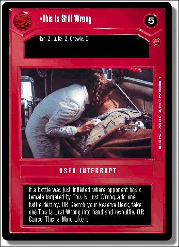 Star Wars: Cloud City Limited (Base Set) card 63 This Is Still Wrong
