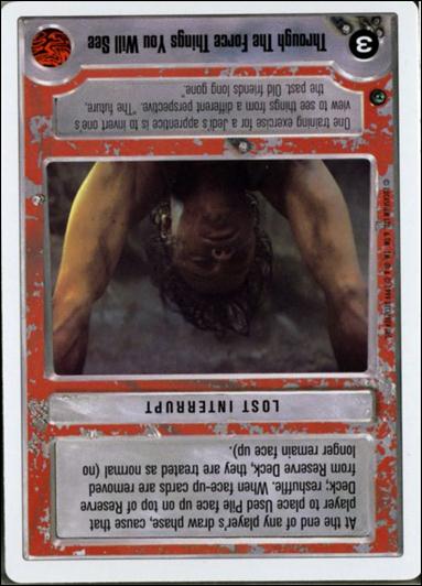 Star Wars: Dagobah Revised (Base Set) card 142 Through The Force Things You Will See
