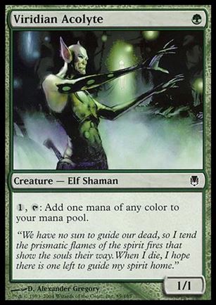 Magic the Gathering: Darksteel (Base Set) card 89 Viridian Acolyte
