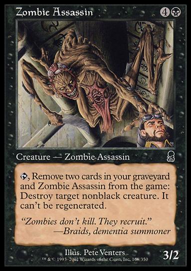 Magic the Gathering: Odyssey (Base Set) card 168 Zombie Assassin