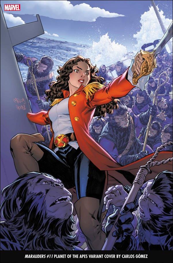 Marauders (2022) issue 11-B Carlos Gómez Planet of the Apes Cover