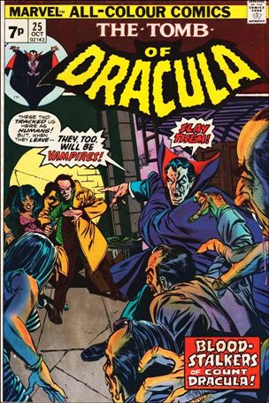 Tomb of Dracula (1972) issue 25-B UK Price Cover