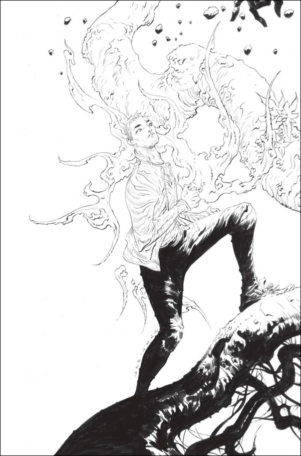 Captain Planet (2025) issue 3-I Jae Lee B&W Virgin 1:15 Connecting Cover