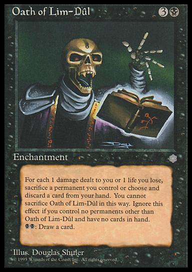 Magic the Gathering: Ice Age (Base Set) card 156 Oath of Lim-Dûl