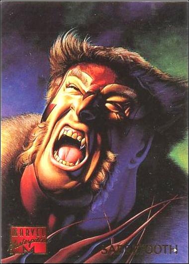 1995 Marvel Masterpieces (Base Set) card 86 Sabretooth