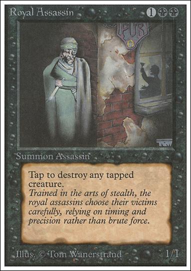 Magic the Gathering: Unlimited (Base Set) card 124 Royal Assassin