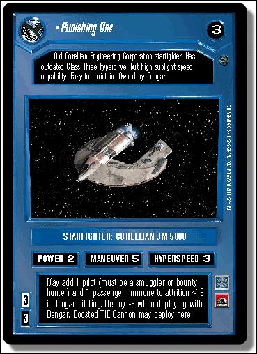 Star Wars: Dagobah Limited (Base Set) card 81 Punishing One