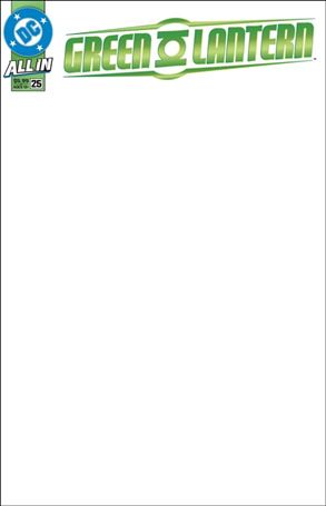 Green Lantern (2023) issue 25-E Blank Sketch Cardstock Cover