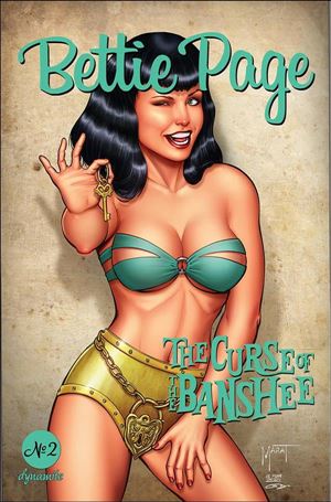 Bettie Page: The Curse of the Banshee issue 2 Marat Mychaels Cover