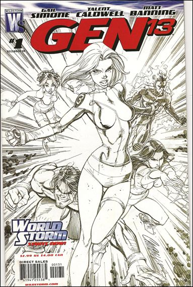 Gen13 (2006) issue 1-C J. Scott Campbell 1:50 Sketch Cover