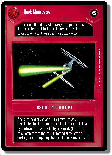 Star Wars: Premiere Limited (Base Set) card 107 Dark Maneuvers