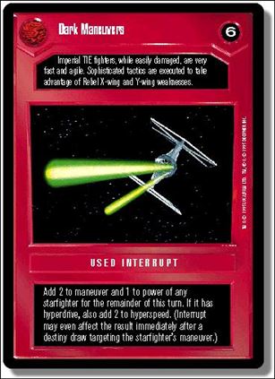 Star Wars: Premiere Limited (Base Set) card 107 Dark Maneuvers