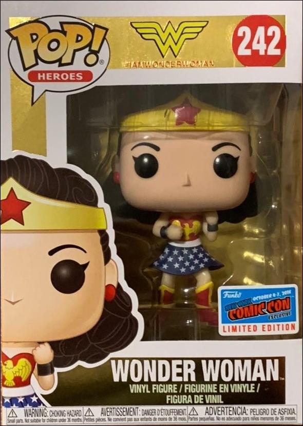 POP! Heroes figure 242 Wonder Woman (First Appearance) NYCC 2018