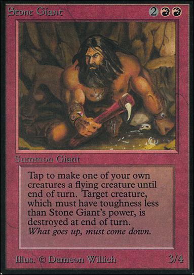 Magic the Gathering: Limited Edition Alpha (Base Set) card 176 Stone Giant