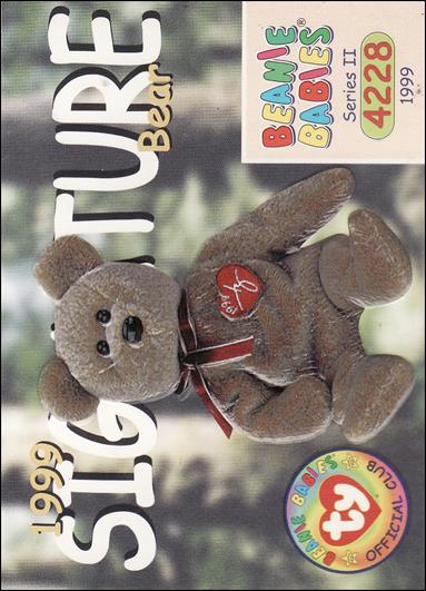 Beanie Babies Series 2 (Base Set) card 243 1999 Signature Bear