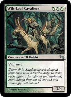 Magic the Gathering: Shadowmoor (Base Set) card 244 Wilt-Leaf  Cavaliers