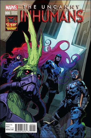 Uncanny Inhumans issue 0-D Jerome Opena 1:50 Inhumans 50th Anniversary Cover