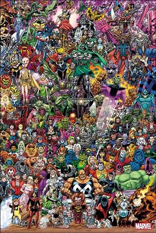 Fantastic Four (2022) issue 7-C Scott Koblish 700 Character Wraparound Cover