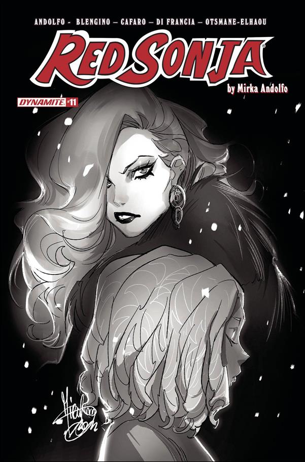 Red Sonja (2021) issue 11-N Mirka Andolfo 1:15 Black & White Cover
