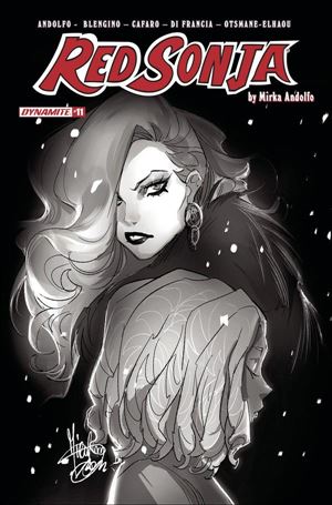 Red Sonja (2021) issue 11-N Mirka Andolfo 1:15 Black & White Cover