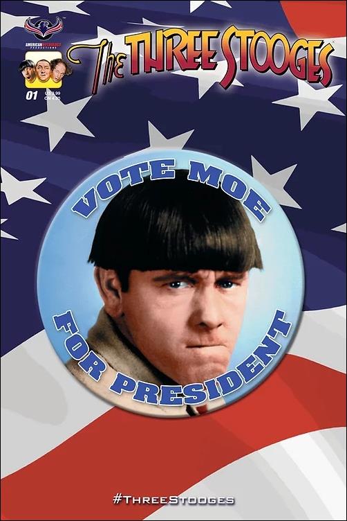 Three Stooges: Red, White & Stooge issue 1-C Vote Moe