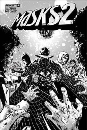 Masks 2 issue 4-G Gabriel Hardman 1:30 Black & White Cover