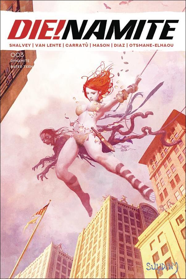 Die!namite issue 3-I Arthur Suydam Non-Zombie Homage Cover