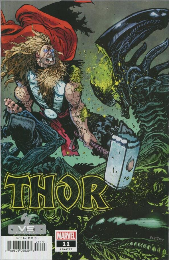 Thor (2020) issue 11-B Daniel Warren Johnson Marvel vs Alien Cover
