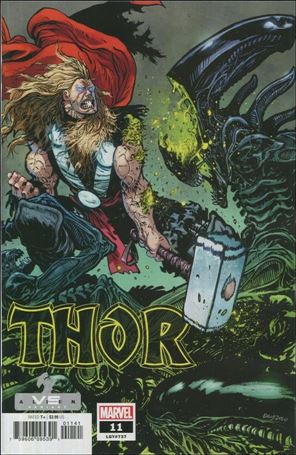 Thor (2020) issue 11-B Daniel Warren Johnson Marvel vs Alien Cover