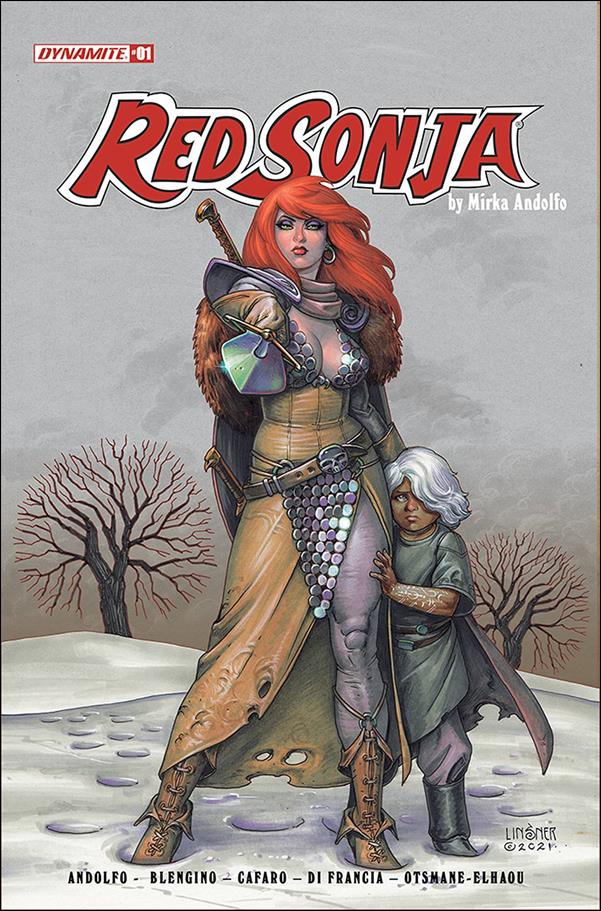 Red Sonja (2021) issue 1-C Joseph Michael Linsner Cover