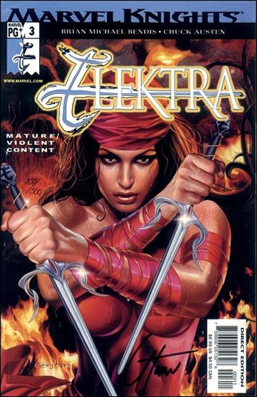 Elektra (2001) issue 3-C Dynamic Forces (Signed by Greg Horn) 1/500