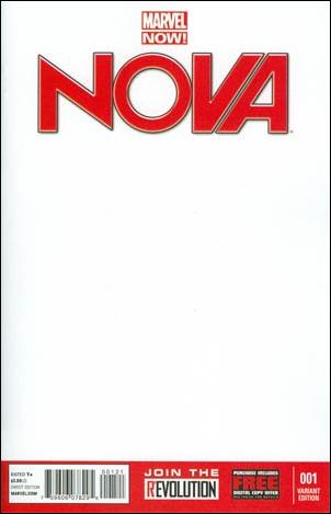 Nova (2013) issue 1-F Blank/Sketch Cover