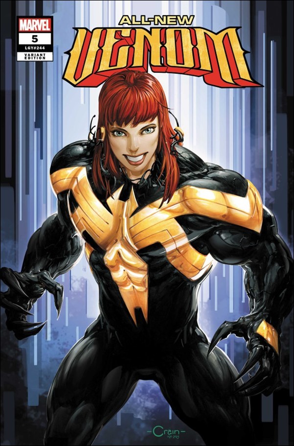 All-New Venom issue 5-F Clayton Crain "Mary Jane Watson" Surprise Cover