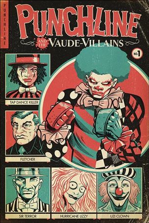 Punchline and the Vaude-Villains issue 1-B J. Gonzo Cover