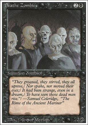 Magic the Gathering: Revised (Base Set) card 127 Scathe Zombies