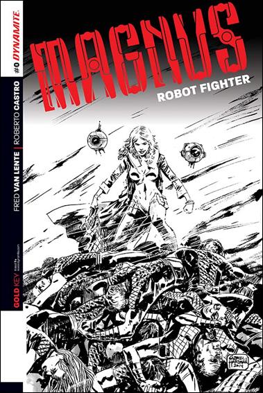 Magnus Robot Fighter (2014) issue 0-B Black & White Cover