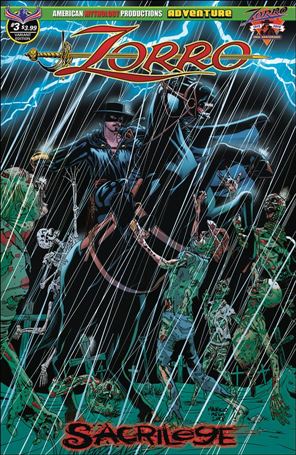 Zorro: Sacrilege issue 3-B Mauricio Melo Cover