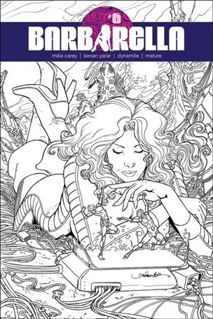Barbarella (2017) issue 7-G Daniel HDR B&W Cover