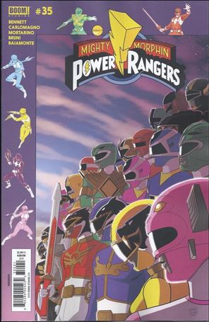 Mighty Morphin Power Rangers issue 35-B Jordan Gibson Cover